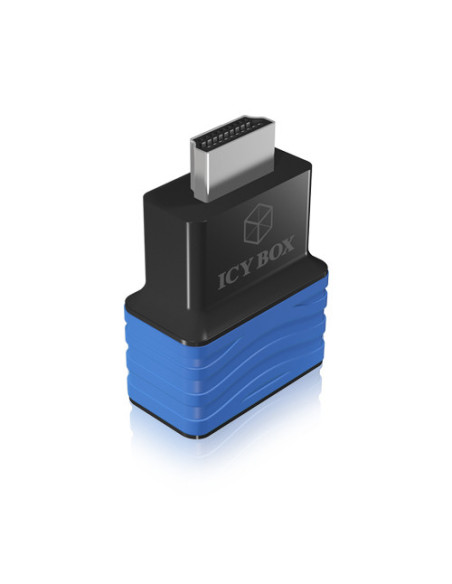 IB-AC516,Cablu video Icy Box Dongle HDMI la VGA, Albsatru, plastic, negru, "IB-AC516"