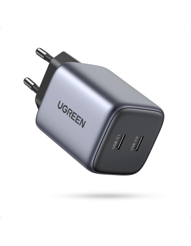 90573,INCARCATOR retea Ugreen, Nexode "CD294" Quick Charge 45W GaN, 1 x USB Type-C 5V/3A, gri "15326"