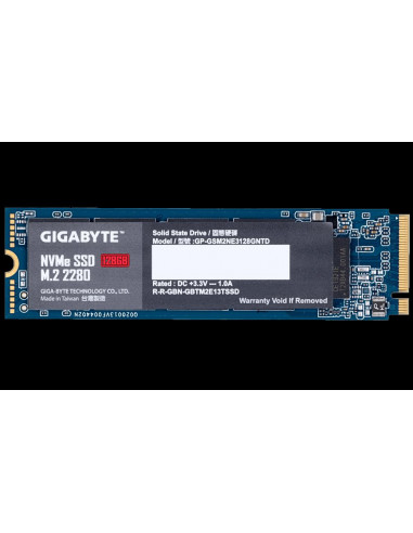 SSD Gigabyte, 128GB, NVMe, M.2,GP-GSM2NE3128GNTD