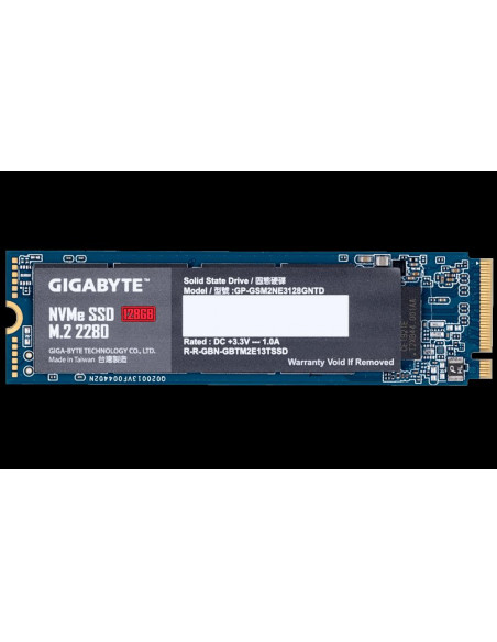 SSD Gigabyte, 128GB, NVMe, M.2,GP-GSM2NE3128GNTD