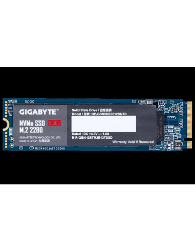 SSD GIGABYTE, 512 GB, NVMe, M.2,GP-GSM2NE3512GNTD