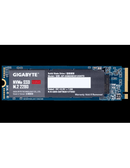 SSD GIGABYTE, 512 GB, NVMe, M.2,GP-GSM2NE3512GNTD