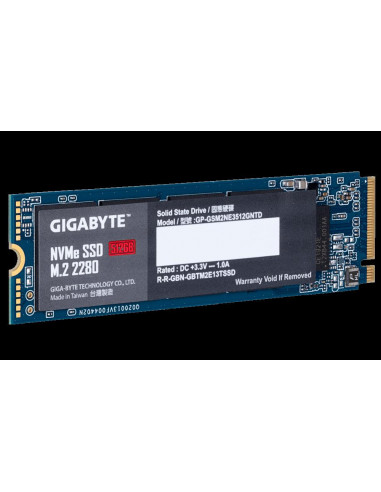 SSD GIGABYTE, 512 GB, NVMe, M.2,GP-GSM2NE3512GNTD