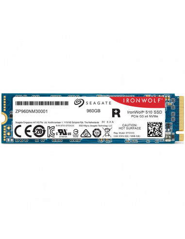 SSD Seagate Ironwolf 510, 960GB, NVMe, M.2.,ZP960NM30011