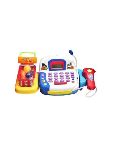 5902020587705,Jucarie interactiva Malplay Casa de marcat cu microfon si cos de cumparaturi
