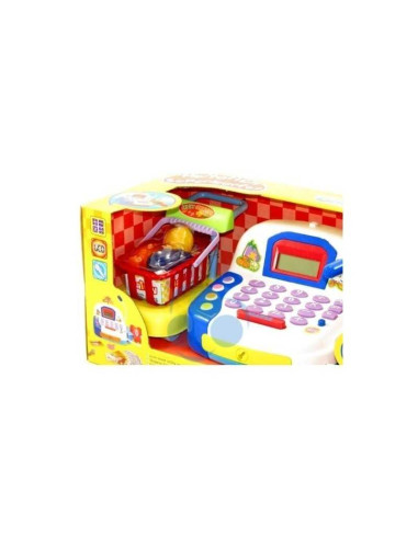 5902020587705,Jucarie interactiva Malplay Casa de marcat cu microfon si cos de cumparaturi