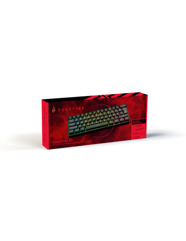 TASTATURA GAMING SUREFIRE KINGPIN X1 RGB BLACK "48701" (include