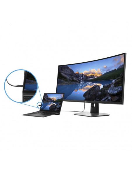 Monitor Dell 37.5'' U3818DW, 95.3 cm, Curved, LED, IPS, WQHD+