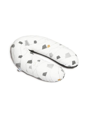 BB-B04,Doomoo - Perna mare pentru gravide si bebelusi 3 in 1, bumbac organic Buddy Bear Grey