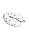 BB-B04,Doomoo - Perna mare pentru gravide si bebelusi 3 in 1, bumbac organic Buddy Bear Grey