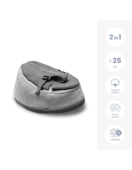 BB-02,Doomoo - Sezlong multifunctional Seat’n Swing Grey