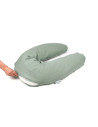 BB-35001024,Doomoo - Perna mare 3 in 1 Comfy Big Tetra Green din bumbac organic: perna gravide, suport pentru hranire, suport pe
