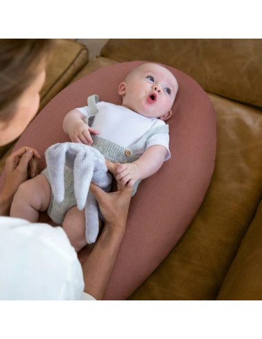 BB-35001025,Doomoo - Perna mare 3 in 1 Comfy Big Tetra Brick din bumbac organic: perna gravide, suport pentru hranire, suport pe BB-35001025,Doomoo - Perna mare 3 in 1 Comfy Big Tetra Brick din bumbac organic: perna gravide, suport pentru hranire, suport pe