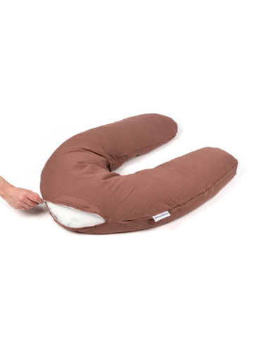 BB-35001025,Doomoo - Perna mare 3 in 1 Comfy Big Tetra Brick din bumbac organic: perna gravide, suport pentru hranire, suport pe BB-35001025,Doomoo - Perna mare 3 in 1 Comfy Big Tetra Brick din bumbac organic: perna gravide, suport pentru hranire, suport pe