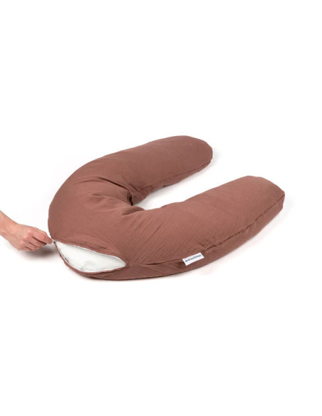 BB-35001025,Doomoo - Perna mare 3 in 1 Comfy Big Tetra Brick din bumbac organic: perna gravide, suport pentru hranire, suport pe BB-35001025,Doomoo - Perna mare 3 in 1 Comfy Big Tetra Brick din bumbac organic: perna gravide, suport pentru hranire, suport pe