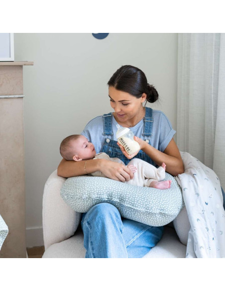 BB-S60,Doomoo - Perna pentru alaptat 2 in 1 Softy Cloudy kaki