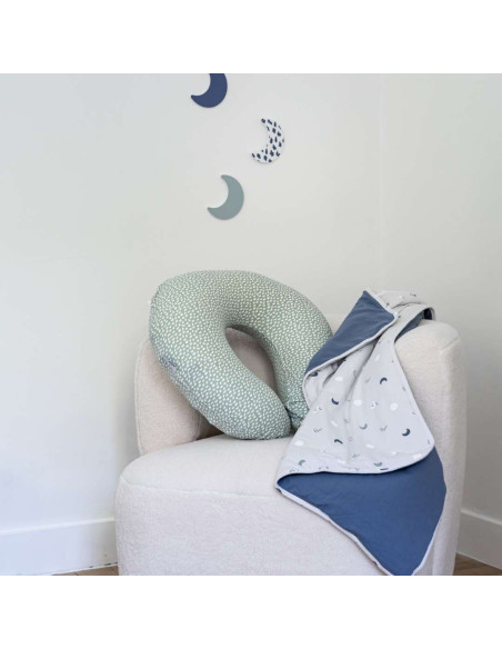 BB-S60,Doomoo - Perna pentru alaptat 2 in 1 Softy Cloudy kaki