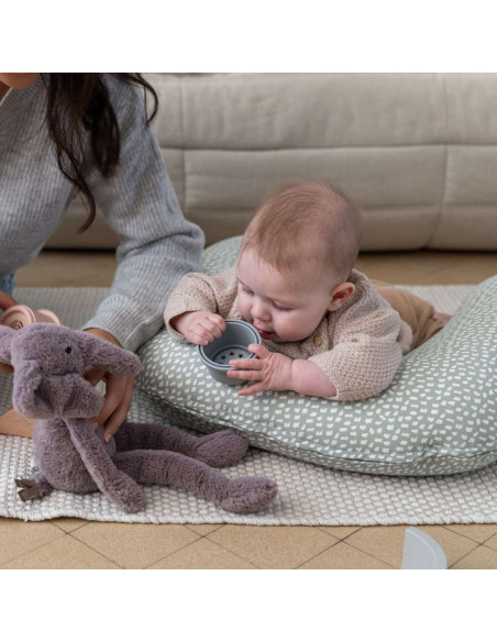 BB-S60,Doomoo - Perna pentru alaptat 2 in 1 Softy Cloudy kaki