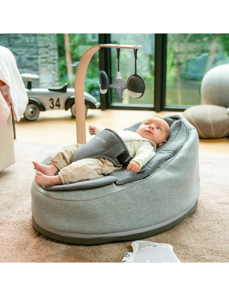 BB-ARCH05,Doomoo - Bara din lemn cu jucarii pentru sezlongul Seat'n Swing