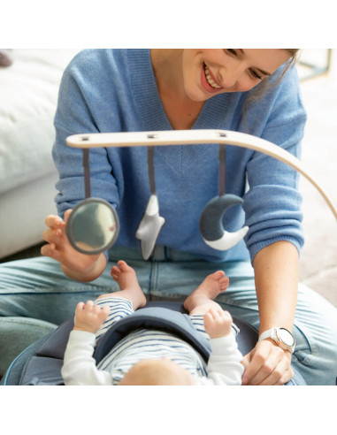 BB-ARCH05,Doomoo - Bara din lemn cu jucarii pentru sezlongul Seat'n Swing