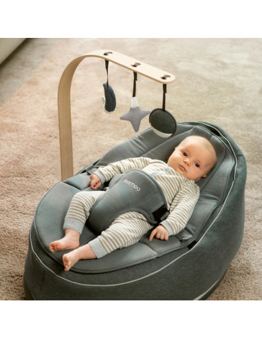 BB-ARCH05,Doomoo - Bara din lemn cu jucarii pentru sezlongul Seat'n Swing