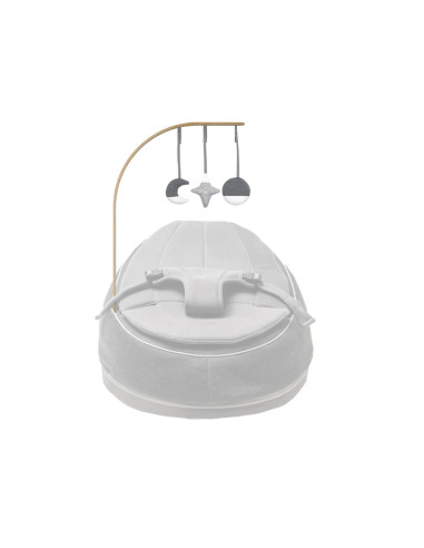 BB-ARCH05,Doomoo - Bara din lemn cu jucarii pentru sezlongul Seat'n Swing