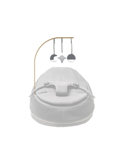 BB-ARCH05,Doomoo - Bara din lemn cu jucarii pentru sezlongul Seat'n Swing