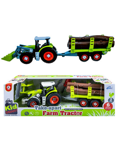 KM-282A,Tractor demontabil cu remorca lemne