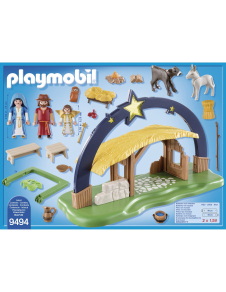 PM9494,Playmobil - Scena Nasterii Domnului Cu Lumina DISCONTINUAT