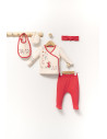 UP-tgs_4365_1,Set de 5 piese pentru nou nascut Scufita rosie, Tongs baby (Culoare: Roz)