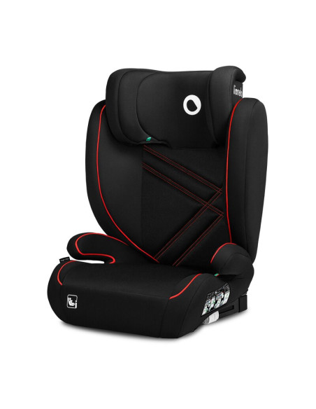 BN-LO-HUGO_I-SIZE_SPORTY_BLACK_RED,Lionelo - Scaun auto, Hugo i-Size, Universal, Orientare in directia sensului de mers, Reglabi
