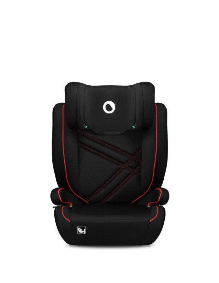 BN-LO-HUGO_I-SIZE_SPORTY_BLACK_RED,Lionelo - Scaun auto, Hugo i-Size, Universal, Orientare in directia sensului de mers, Reglabi