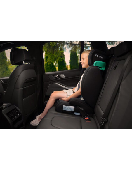 BN-LO-HUGO_I-SIZE_SPORTY_BLACK_RED,Lionelo - Scaun auto, Hugo i-Size, Universal, Orientare in directia sensului de mers, Reglabi