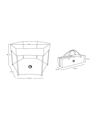 BN-LO-ROEL_GREY_MULTICOLOR,Lionelo - Tarc de joaca Roel, Pliere ultra-compacta, Conform cu standardul europeane de securitate EN