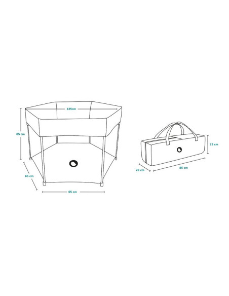 BN-LO-ROEL_GREY_MULTICOLOR,Lionelo - Tarc de joaca Roel, Pliere ultra-compacta, Conform cu standardul europeane de securitate EN