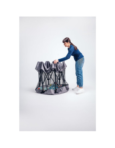 BN-LO-ROEL_GREY_MULTICOLOR,Lionelo - Tarc de joaca Roel, Pliere ultra-compacta, Conform cu standardul europeane de securitate EN