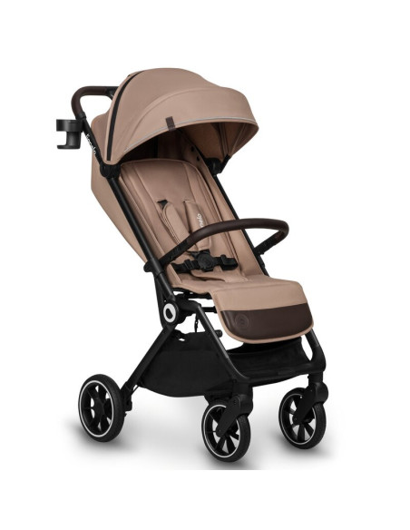 BN-LO-CLOE_BEIGE_SAND,Lionelo - Carucior sport Cloe, De la nastere, Cu accesorii, Cadru din aluminiu, 0-22 kg, Usor, Pliabil cu 