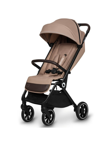 BN-LO-CLOE_BEIGE_SAND,Lionelo - Carucior sport Cloe, De la nastere, Cu accesorii, Cadru din aluminiu, 0-22 kg, Usor, Pliabil cu 