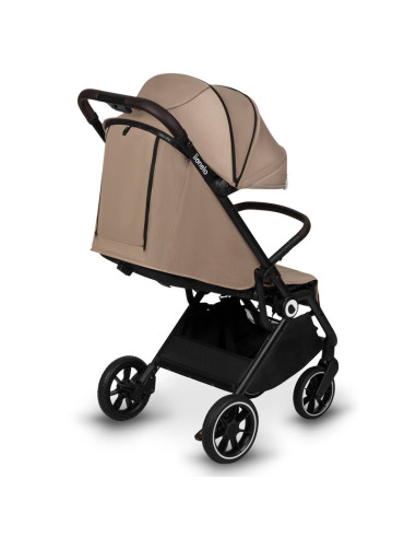BN-LO-CLOE_BEIGE_SAND,Lionelo - Carucior sport Cloe, De la nastere, Cu accesorii, Cadru din aluminiu, 0-22 kg, Usor, Pliabil cu 