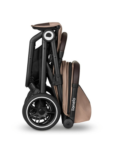 BN-LO-CLOE_BEIGE_SAND,Lionelo - Carucior sport Cloe, De la nastere, Cu accesorii, Cadru din aluminiu, 0-22 kg, Usor, Pliabil cu 