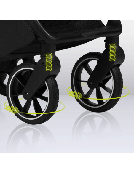 BN-LO-CLOE_BEIGE_SAND,Lionelo - Carucior sport Cloe, De la nastere, Cu accesorii, Cadru din aluminiu, 0-22 kg, Usor, Pliabil cu 