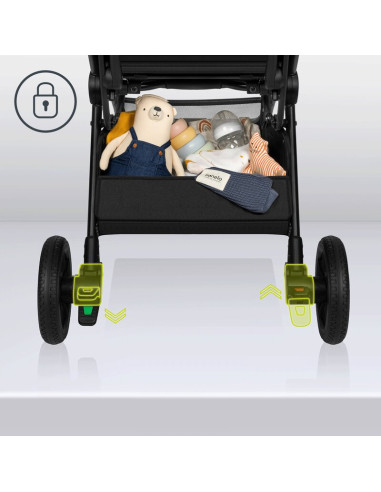 BN-LO-CLOE_BEIGE_SAND,Lionelo - Carucior sport Cloe, De la nastere, Cu accesorii, Cadru din aluminiu, 0-22 kg, Usor, Pliabil cu 