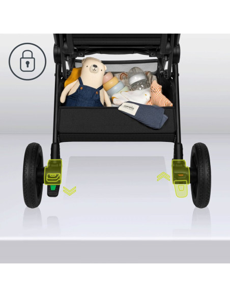 BN-LO-CLOE_BEIGE_SAND,Lionelo - Carucior sport Cloe, De la nastere, Cu accesorii, Cadru din aluminiu, 0-22 kg, Usor, Pliabil cu 