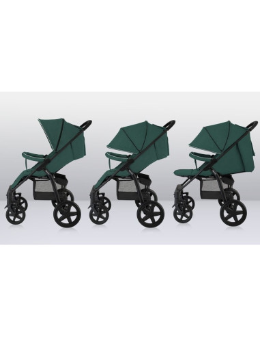 BN-LO-ANNET_PLUS_GREEN_FOREST,Lionelo - Carucior sport Annet Plus, De la nastere, Cu accesorii si capotina XXL reglabila, 0 - 22
