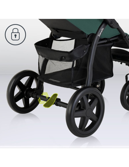 BN-LO-ANNET_PLUS_GREEN_FOREST,Lionelo - Carucior sport Annet Plus, De la nastere, Cu accesorii si capotina XXL reglabila, 0 - 22