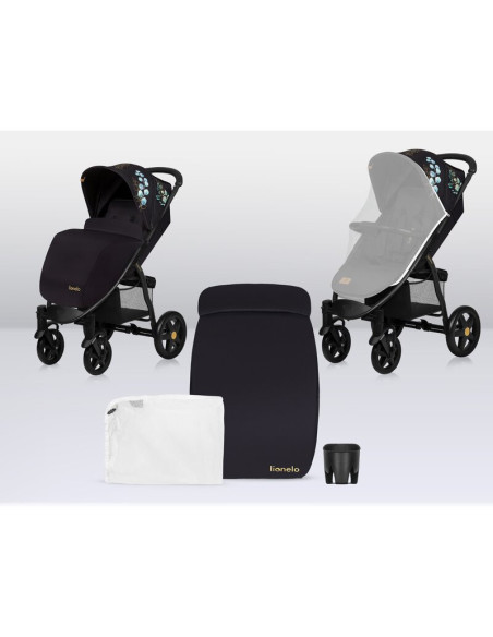 BN-LO-ANNET_PLUS_GOLDEN_MOMENTS,Lionelo - Carucior sport Annet Plus Golden Moments, Editie limitata, De la nastere, Cu accesorii