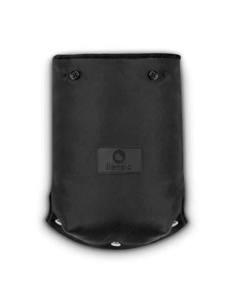 BN-LO-HANDMUFF_BLACK,Lionelo - Manusi termice pentru carucior, Universale, Impermeabile, Interior din lana, Cu blana ecologica d