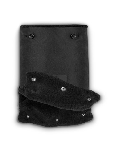 BN-LO-HANDMUFF_BLACK,Lionelo - Manusi termice pentru carucior, Universale, Impermeabile, Interior din lana, Cu blana ecologica d