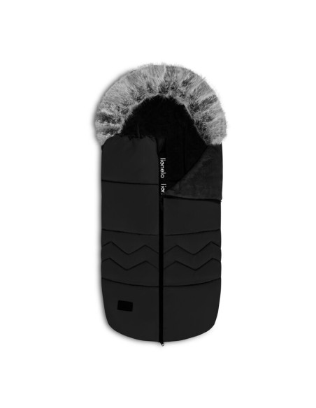 BN-LO-FRODE_BLACK_CARBON,Lionelo - Sac de iarna pentru carucior Frode, 90x45 cm, Impermeabil, Universal, Negru