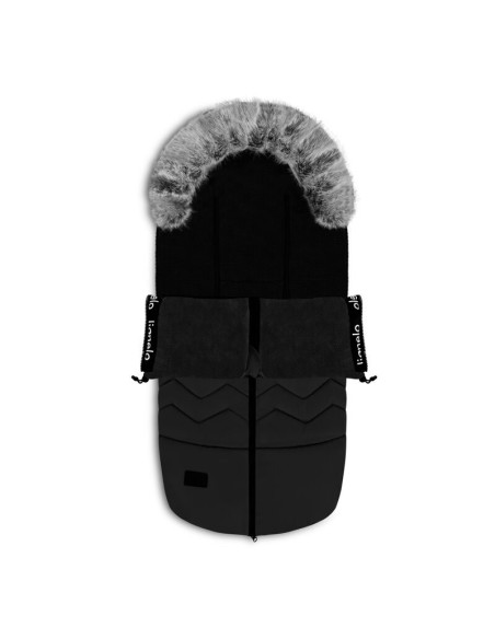 BN-LO-FRODE_BLACK_CARBON,Lionelo - Sac de iarna pentru carucior Frode, 90x45 cm, Impermeabil, Universal, Negru